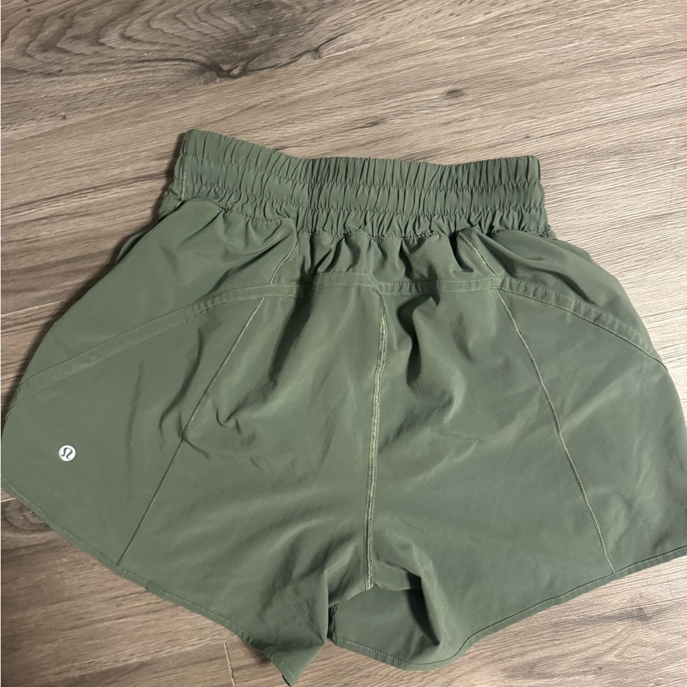 lululemon Green track that 5” Shorts